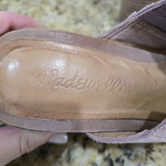 Madewell The Carey Mule In Faded Mauve Suede Size 8 Clogs - Picture 5 of 8